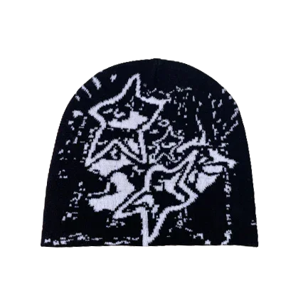 STARS-KNITTED HAT