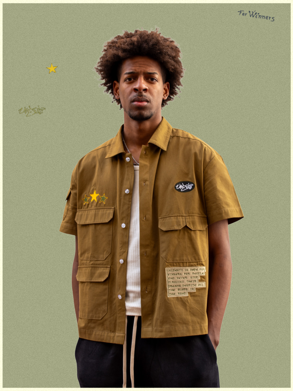 WINNERS SHIRT-BROWN